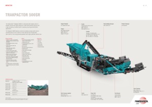 Mobilní čelisťové drtiče Powerscreen Trakpactor 500SR