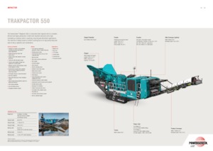 Mobilní čelisťové drtiče Powerscreen Trakpactor 550
