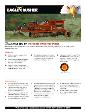 Mobilní čelisťové drtiče Eagle Crusher UM-04