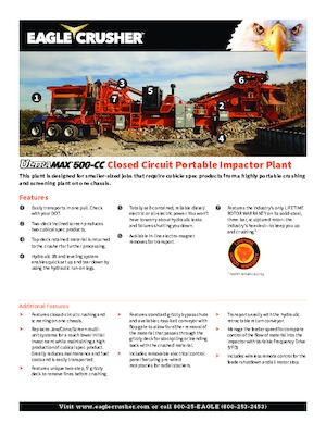 Mobilní čelisťové drtiče Eagle Crusher UM-05