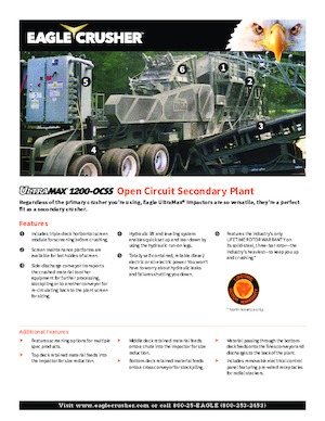 Mobilní čelisťové drtiče Eagle Crusher UM-25