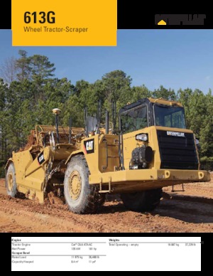 Skrejpry Caterpillar 613G