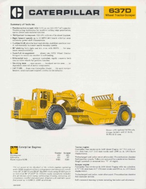 Skrejpry Caterpillar 637D