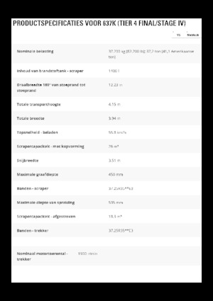 Skrejpry Caterpillar 637K