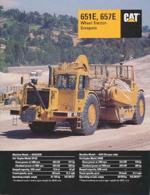 Skrejpry Caterpillar 651E