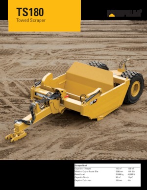 Skrejpry Caterpillar TS180
