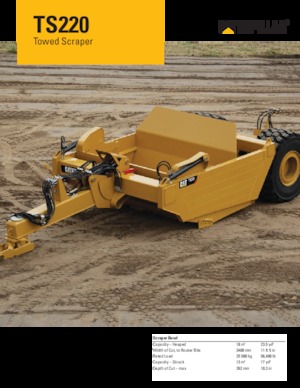Skrejpry Caterpillar TS220