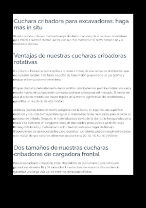 Lžíce třídicí Epiroc BS 2200