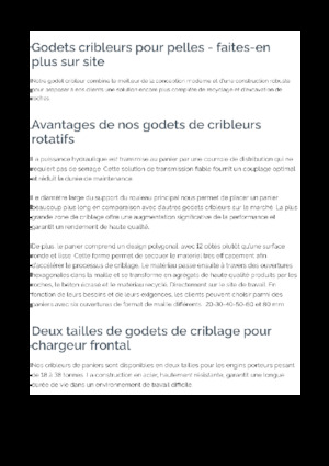 Lžíce třídicí Epiroc BS 1600