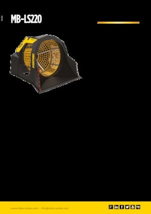 Lžíce třídicí MB Crusher MB-LS220