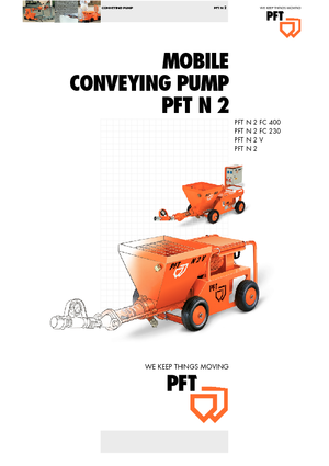 Šneková čerpadla PFT N 2 V