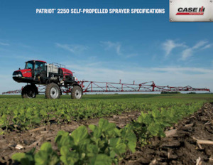 Samojízdné postřikovače Case IH Patriot® 2250