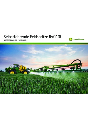 Samojízdné postřikovače John Deere R4040i