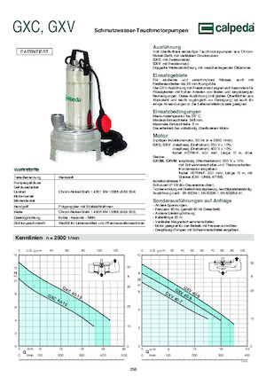 Čerpadla odpadních vod Calpeda GXC 40-13