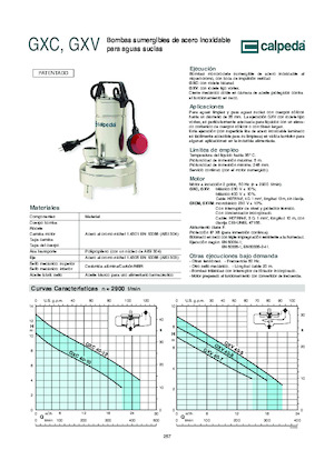 Čerpadla odpadních vod Calpeda GXC 40-13