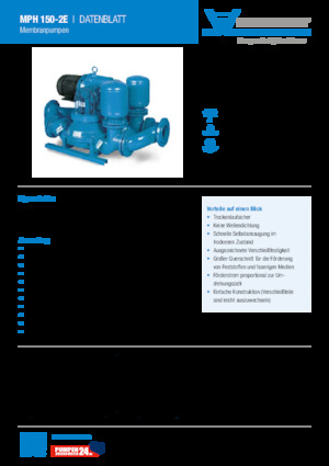 Čerpadla odpadních vod Heide-Pumpen MPH 150-2D