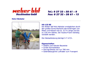 Drtičky weber bbf HS 125 BE