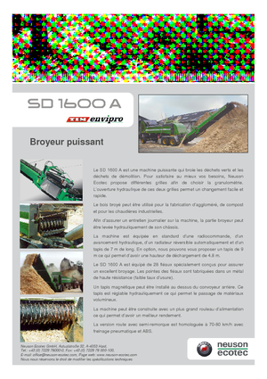 Drtičky Neuson-Ecotec SD 1600 A