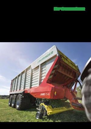 Silážní přívěsy Pöttinger Jumbo 7400