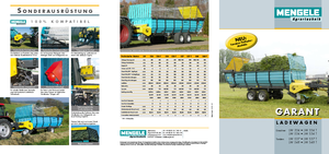 Silážní přívěsy Mengele LW 534