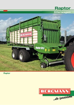 Silážní přívěsy L. Bergmann Raptor 35 S