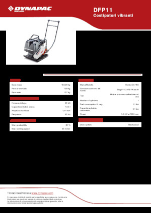 Jednosměrné vibrační desky Dynapac DFP11