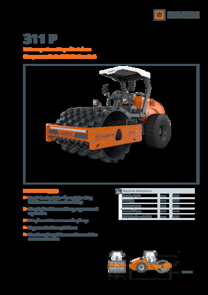 Tahačové válce Hamm 311 P