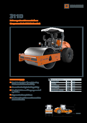 Tahačové válce Hamm 311D