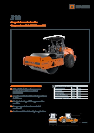 Tahačové válce Hamm 318