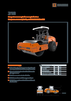Tahačové válce Hamm 318