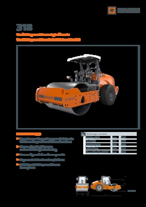 Tahačové válce Hamm 318