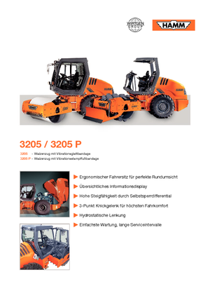 Tahačové válce Hamm 3205