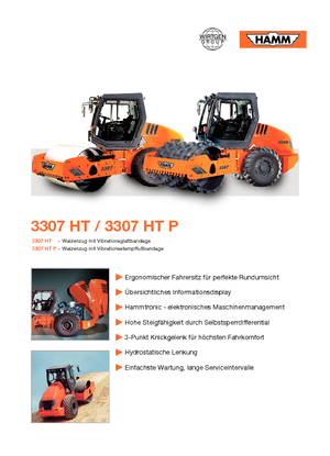 Tahačové válce Hamm 3307 HT