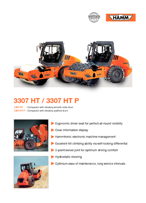 Tahačové válce Hamm 3307 HT-P