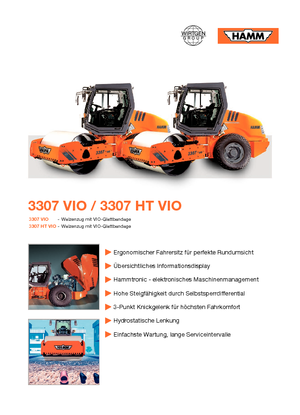 Tahačové válce Hamm 3307 HT-VIO