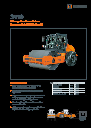 Tahačové válce Hamm 3410