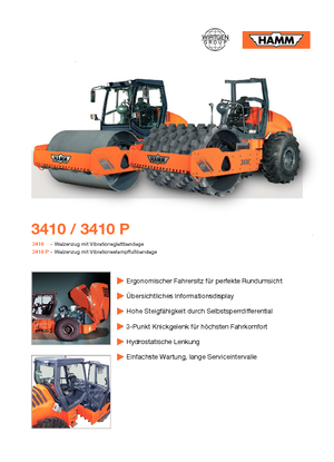 Tahačové válce Hamm 3410 V