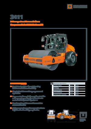 Tahačové válce Hamm 3411