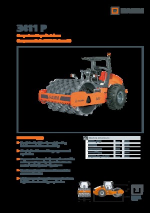 Tahačové válce Hamm 3411 P