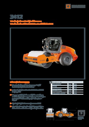 Tahačové válce Hamm 3412