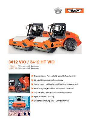 Tahačové válce Hamm 3412 HT-VIO