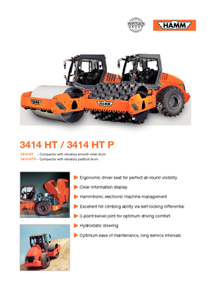 Tahačové válce Hamm 3414 HT-V