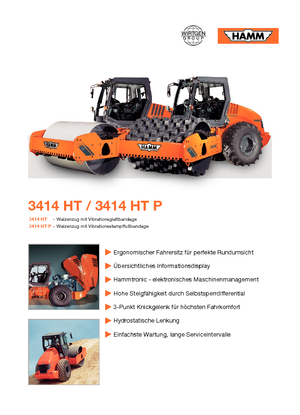 Tahačové válce Hamm 3414 HT-P