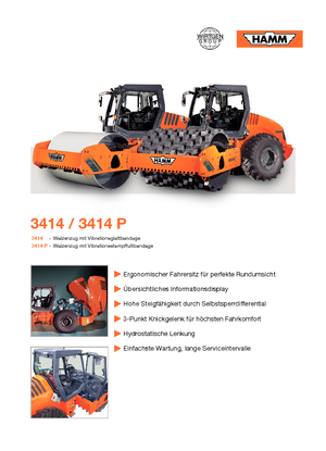 Tahačové válce Hamm 3414 P