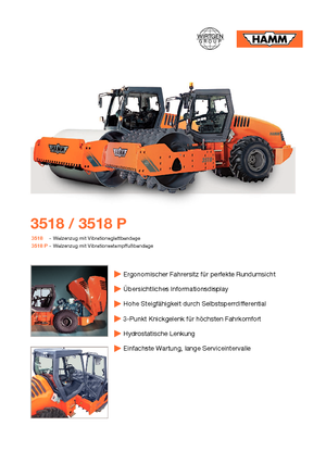 Tahačové válce Hamm 3518 V
