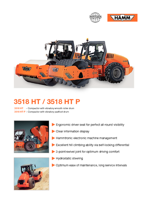 Tahačové válce Hamm 3518 HT-V
