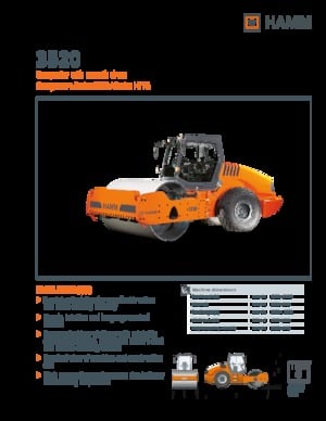 Tahačové válce Hamm 3520