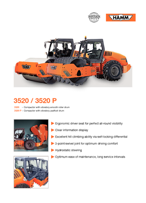 Tahačové válce Hamm 3520 V