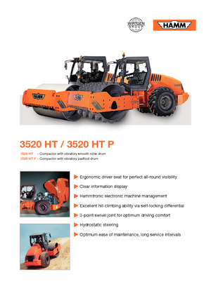 Tahačové válce Hamm 3520 HT-V