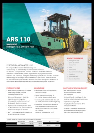 Tahačové válce Ammann ARS 110